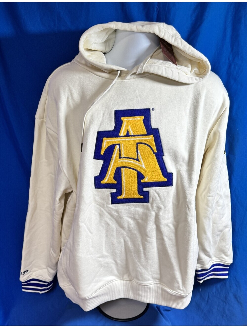 North Carolina A&T Aggies Mitchell & Ness Heavyweight Pullover Hoodie Mens L NWT